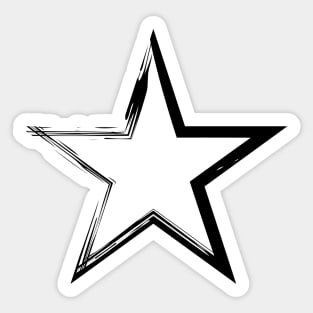 Black Star Sticker